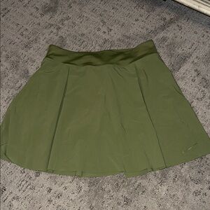 Nike Dri-Fit Pleated Tennis Skirt with Shorts Olive Green